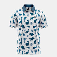polo de golf manches courtes dinos face