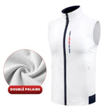 Gilet sans manche blanc golf homme 1