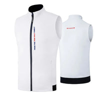 Gilet sans manche blanc golf homme 6