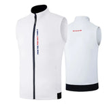 Gilet sans manche blanc golf homme 6
