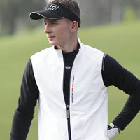 Gilet sans manche blanc golf homme 8