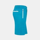 Short de golf bleu ciel homme performance profil