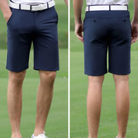 Short de golf bleu marine homme Technical coupe
