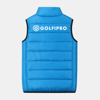 doudoune sans manches golf bleue dos