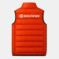 doudoune sans manches golf orange dos