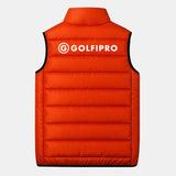 doudoune sans manches golf orange dos