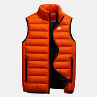 doudoune sans manches golf orange