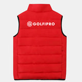 doudoune sans manches golf rouge dos