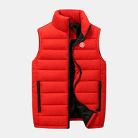doudoune sans manches golf rouge