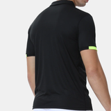 polo de golf homme noir dos