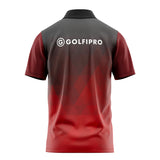 polo de golf manches courtes angle dos