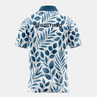 polo de golf manches courtes feuilles dos