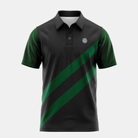 polo de golf manches courtes green face